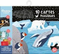 Ma pochette d'artiste - 10 cartes magiques - Cartes à gratter et à métalliser