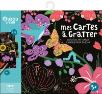 Ma pochette d'artiste - Mes cartes a gratter fleurs