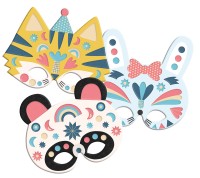 Mon Coffret D'artiste - Masques Avec Stickers En Mousse - Animaux Mignons Mon Coffret D'artiste - Masques Avec Stickers En Mousse - Animaux Mignons