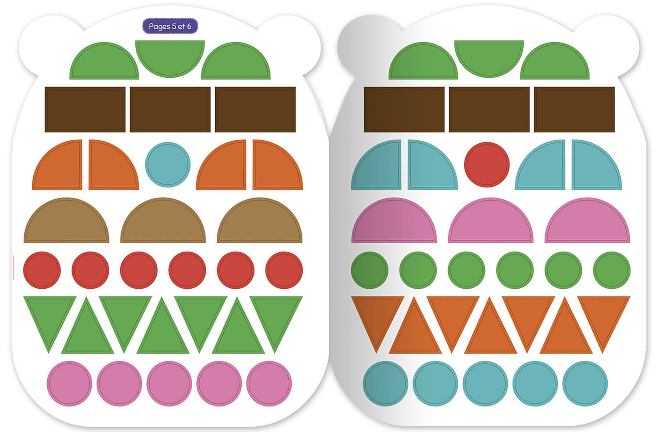 Gommettes Formes - Coucou Petit Tigre