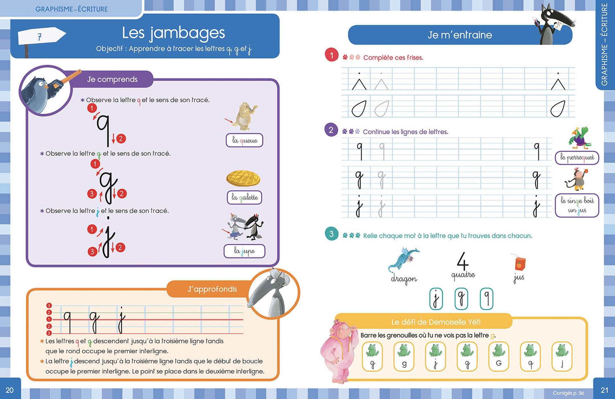 Mon Année De Grande Section Avec Loup - Cahier De Soutien Tout Le Programme