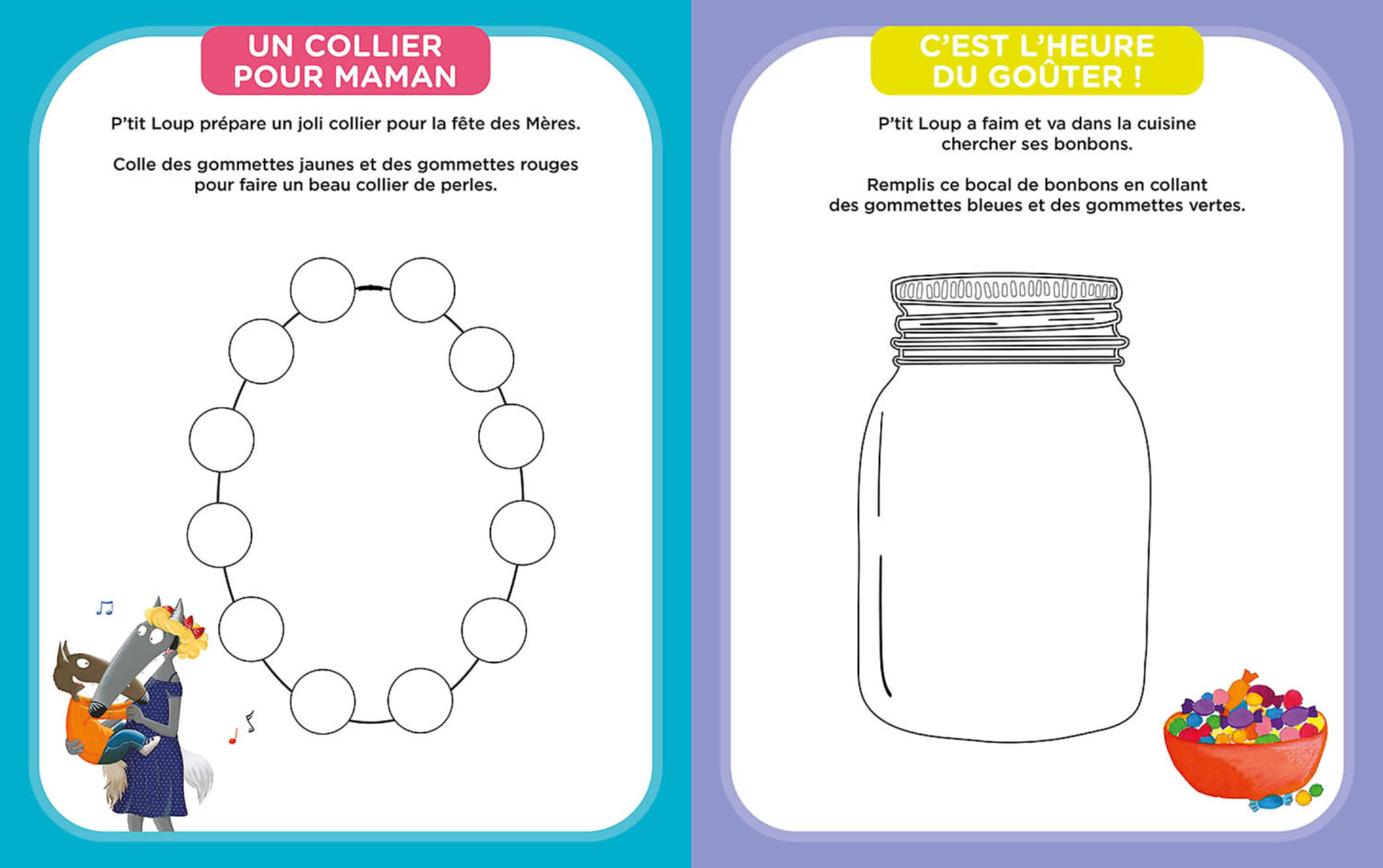 Mes Premières Gommettes P'tit Loup - Les Couleurs Mes Premières Gommettes P'tit Loup - Les Couleurs