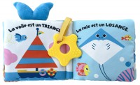 Livre Tissu À Mâchouiller - Petite Baleine Livre Tissu À Mâchouiller - Petite Baleine