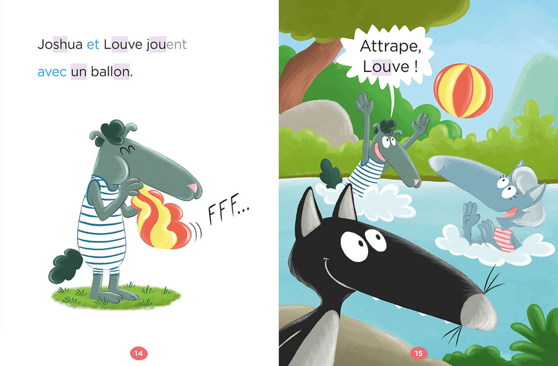 Mes Lectures Du Cp Avec Loup - Tous À L'eau ! - Début De Cp Niveau 1 Mes Lectures Du Cp Avec Loup - Tous À L'eau ! - Début De Cp Niveau 1