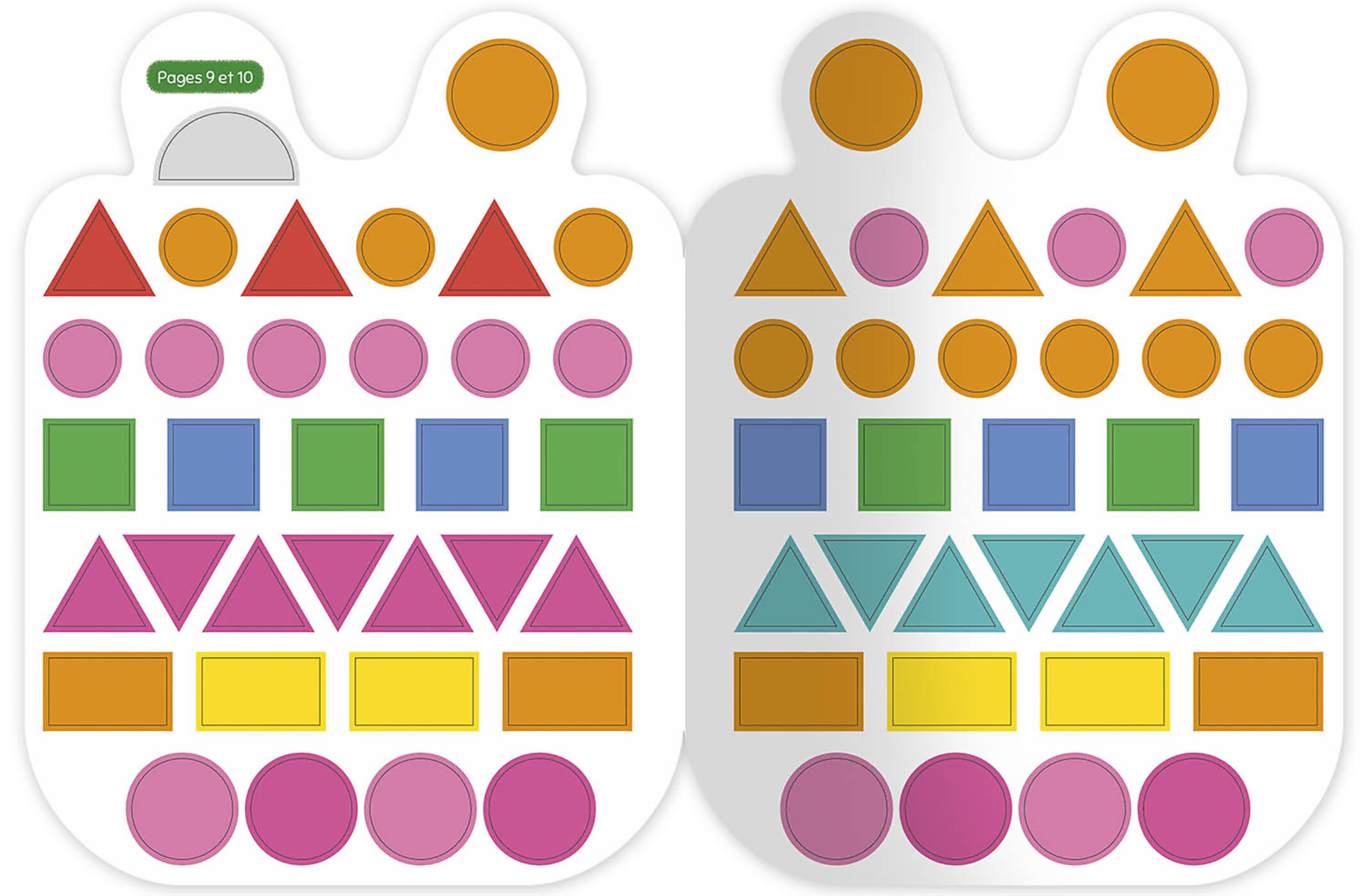 Gommettes Formes - Coucou Petit Lapin