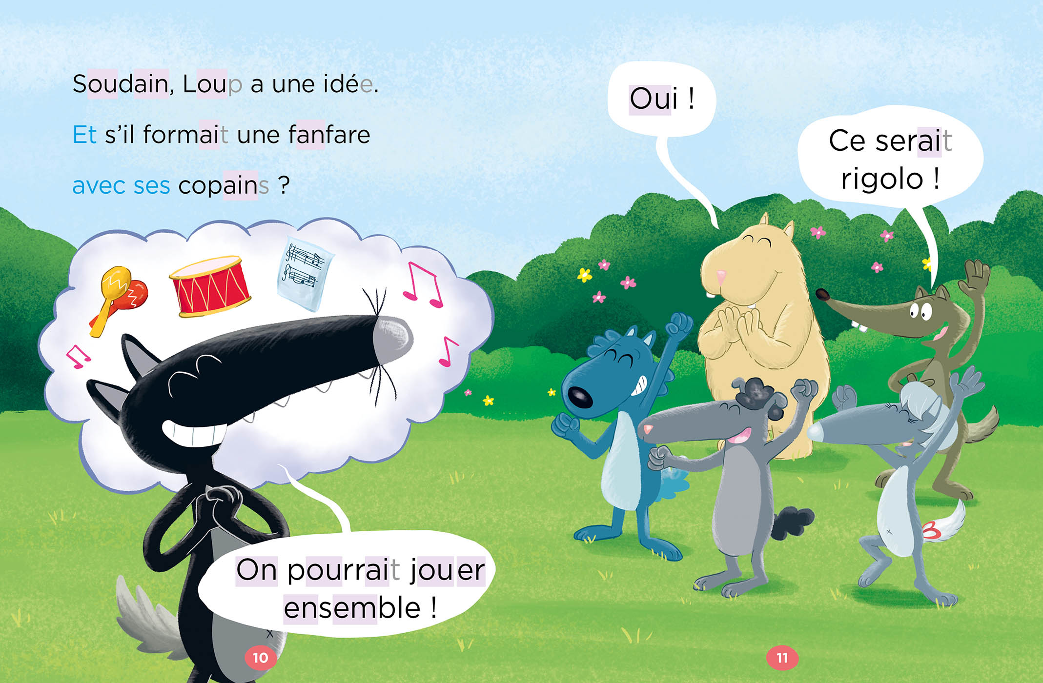 Mes Lectures De 1Re Primaire Avec Loup - Mes Lectures De 1Re Primaire Avec Loup - En Fanfare