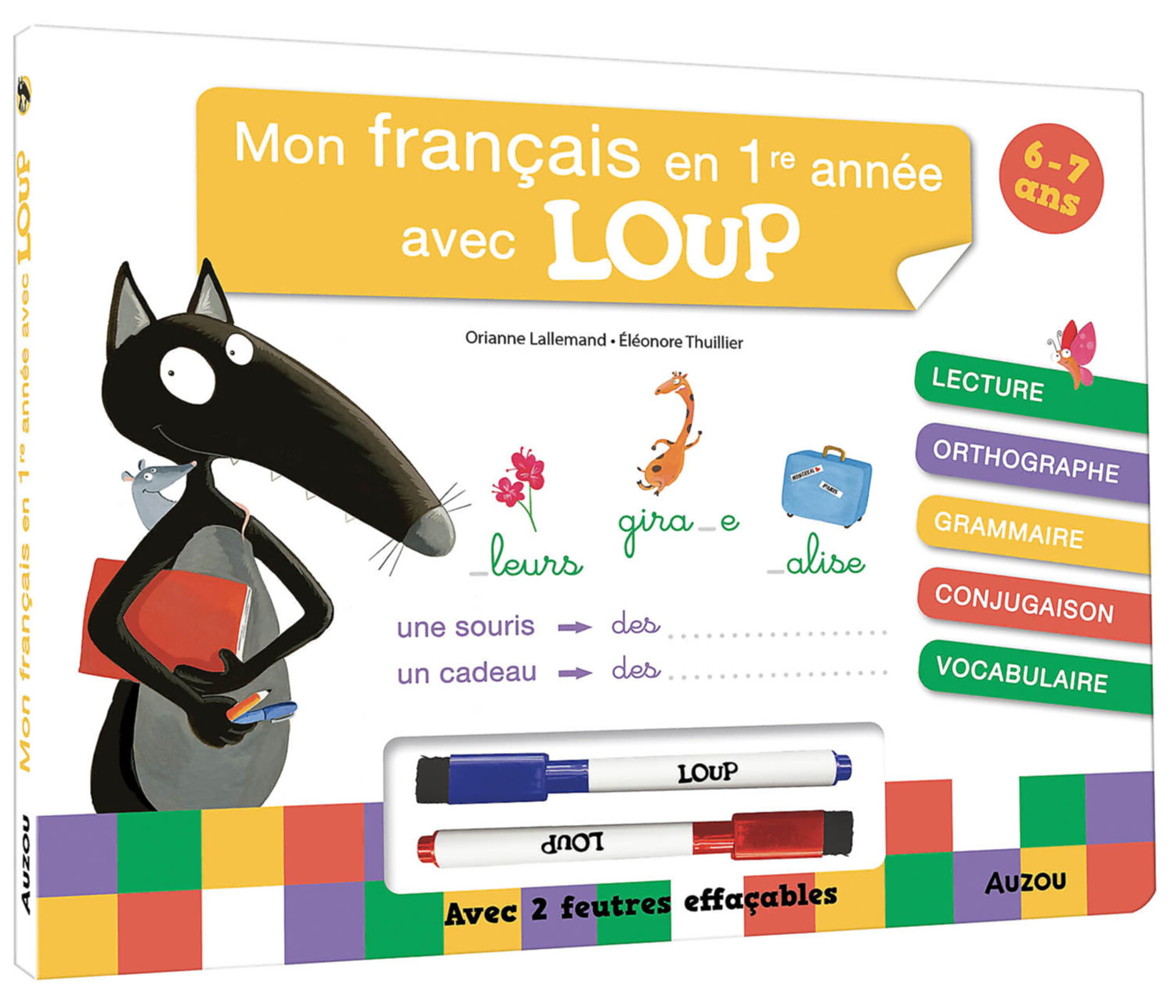 Mon Français En 1Re Année Avec Loup - Livre-Ardoise