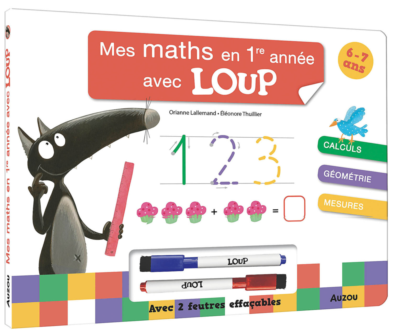 Mes Maths En 1Re Année Avec Loup - Livre-Ardoise