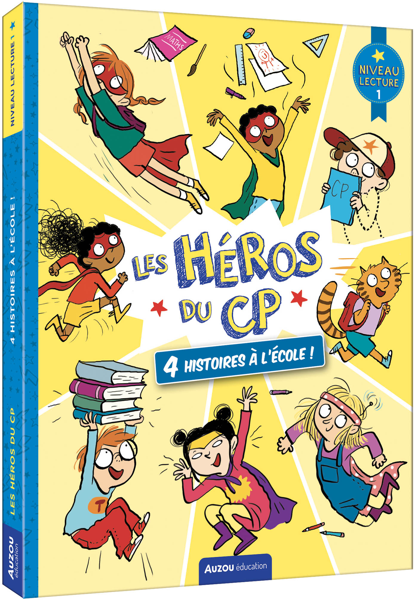 Les Héros De 1Re Primaire - Niveau 1 - 4 Histoires À L'école ! Les Héros De 1Re Primaire - Niveau 1 - 4 Histoires À L'école !