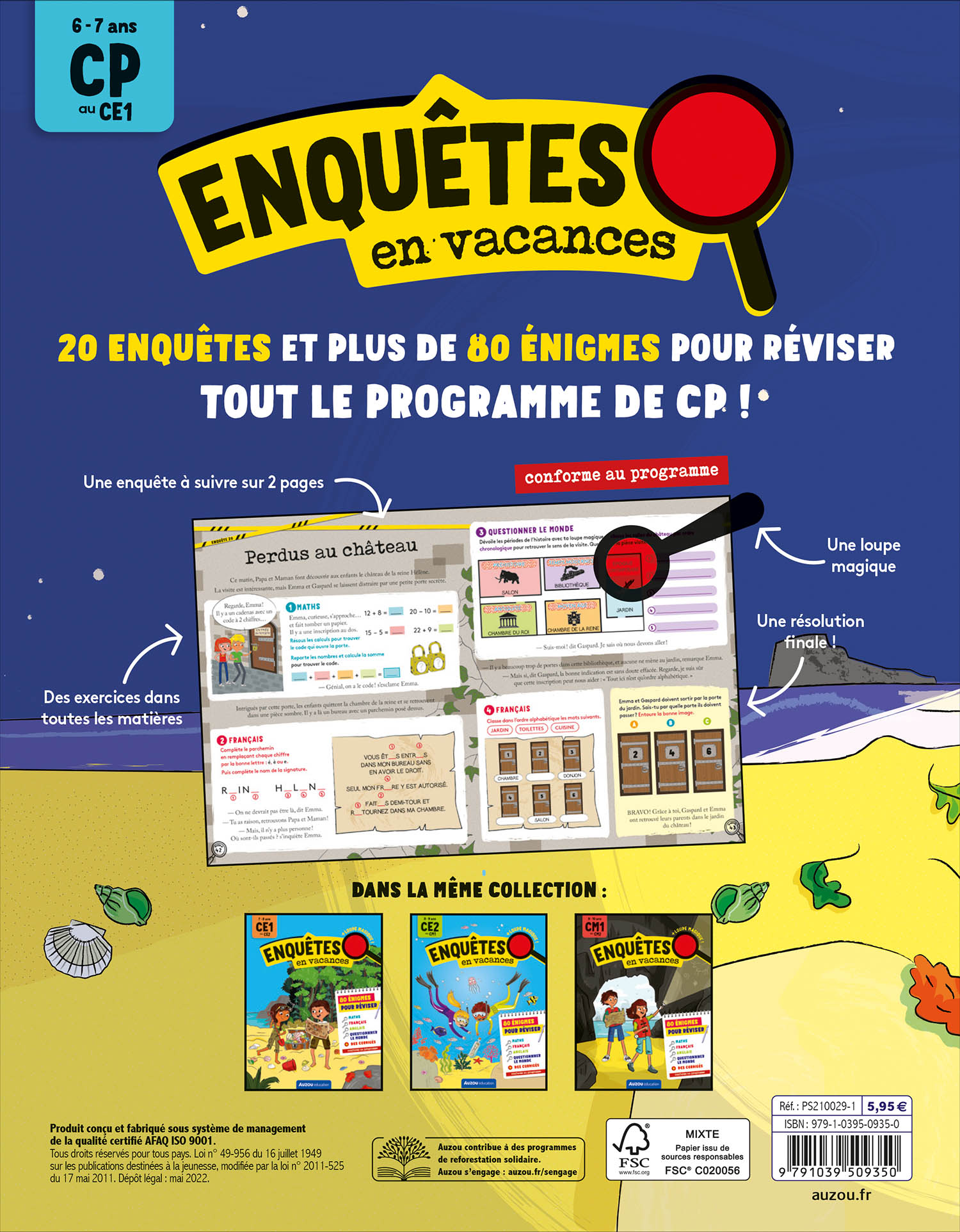 Enquêtes En Vacances - Du Cp Au Ce1 - 2026