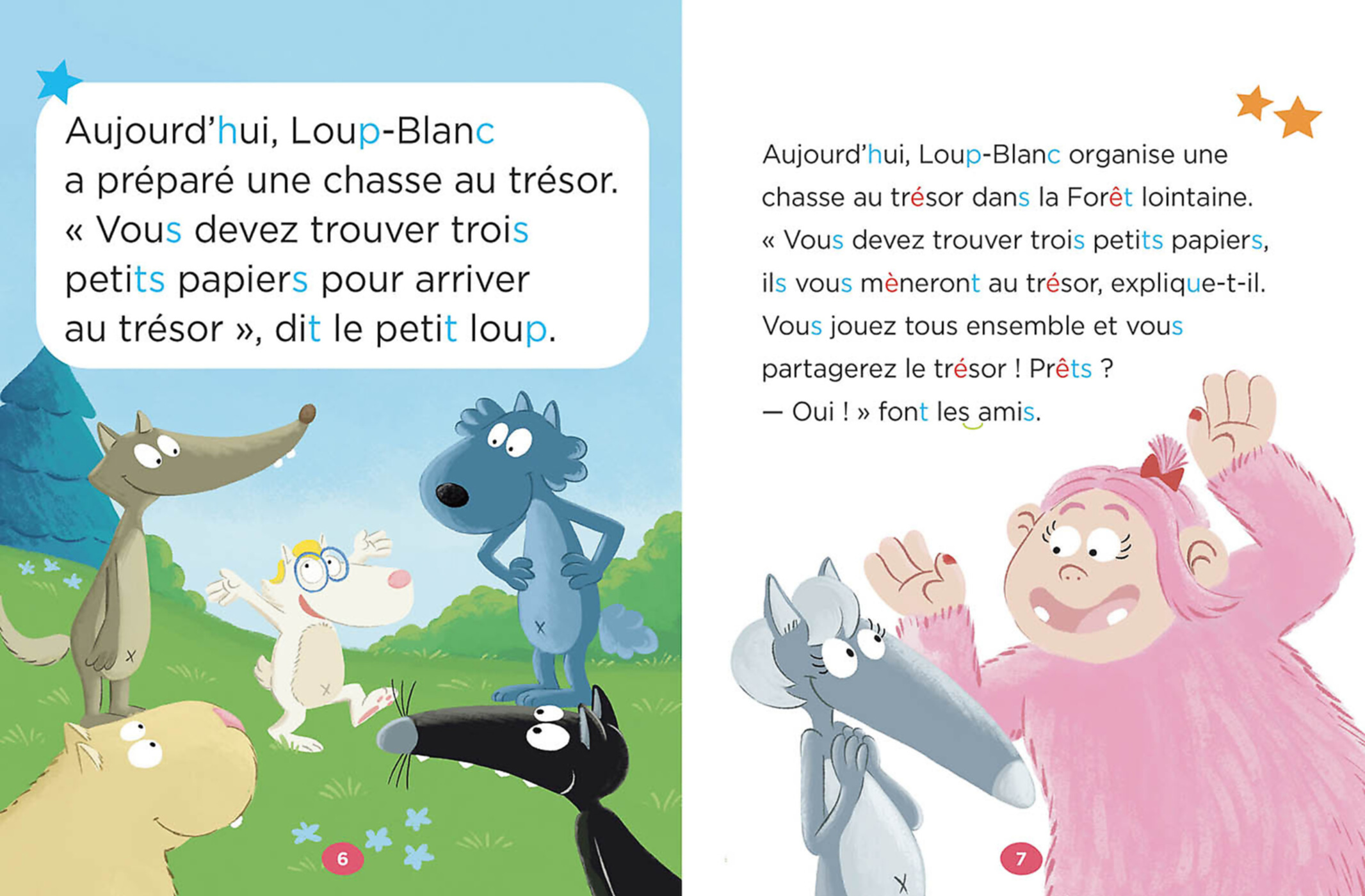 Mes Lectures Du Cp Avec Loup - La Chasse Au Trésor De Loup Blanc