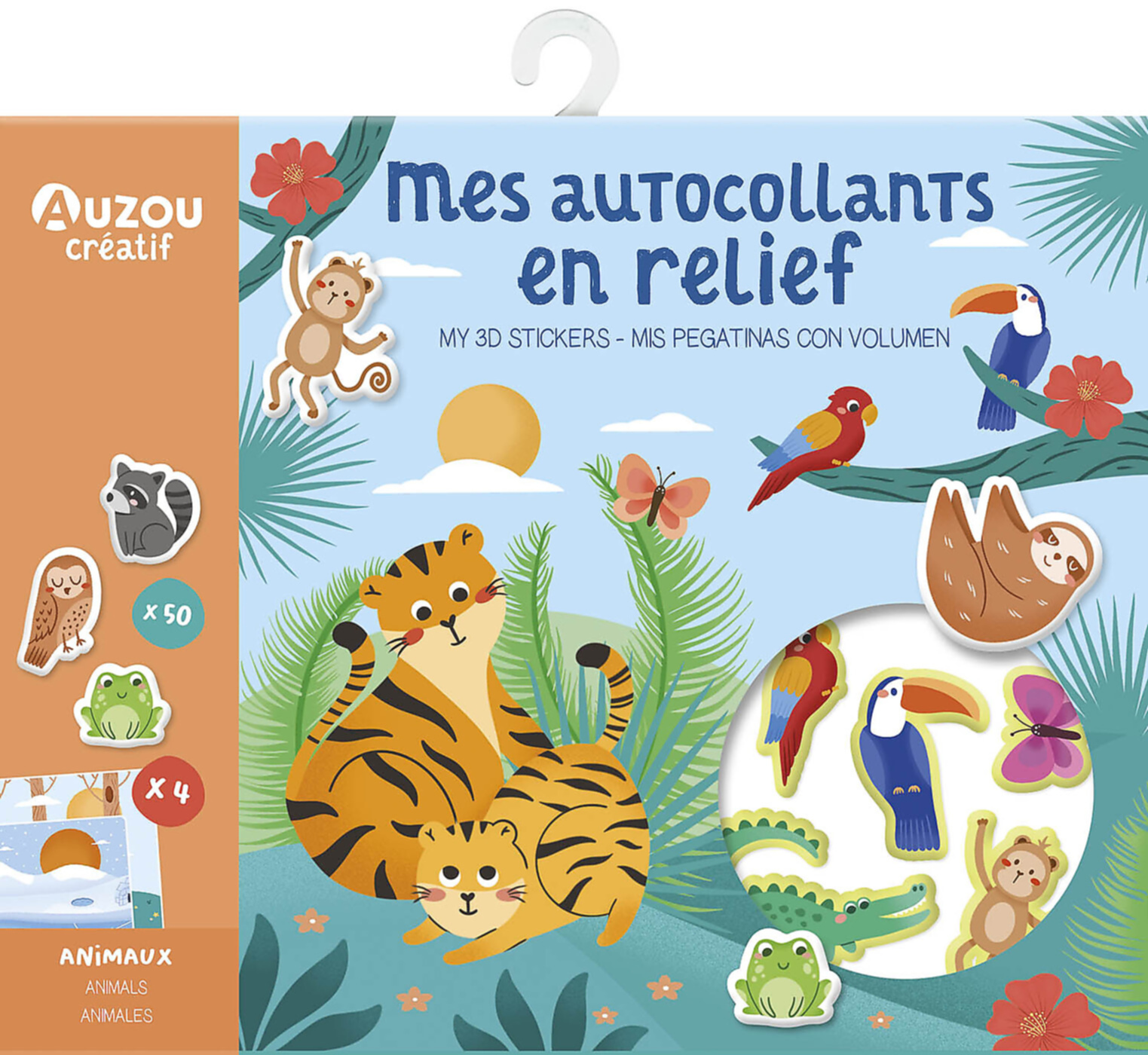 Ma Pochette D'artiste - Mes Autocollants En Relief - Animaux Ma Pochette D'artiste - Mes Autocollants En Relief - Animaux
