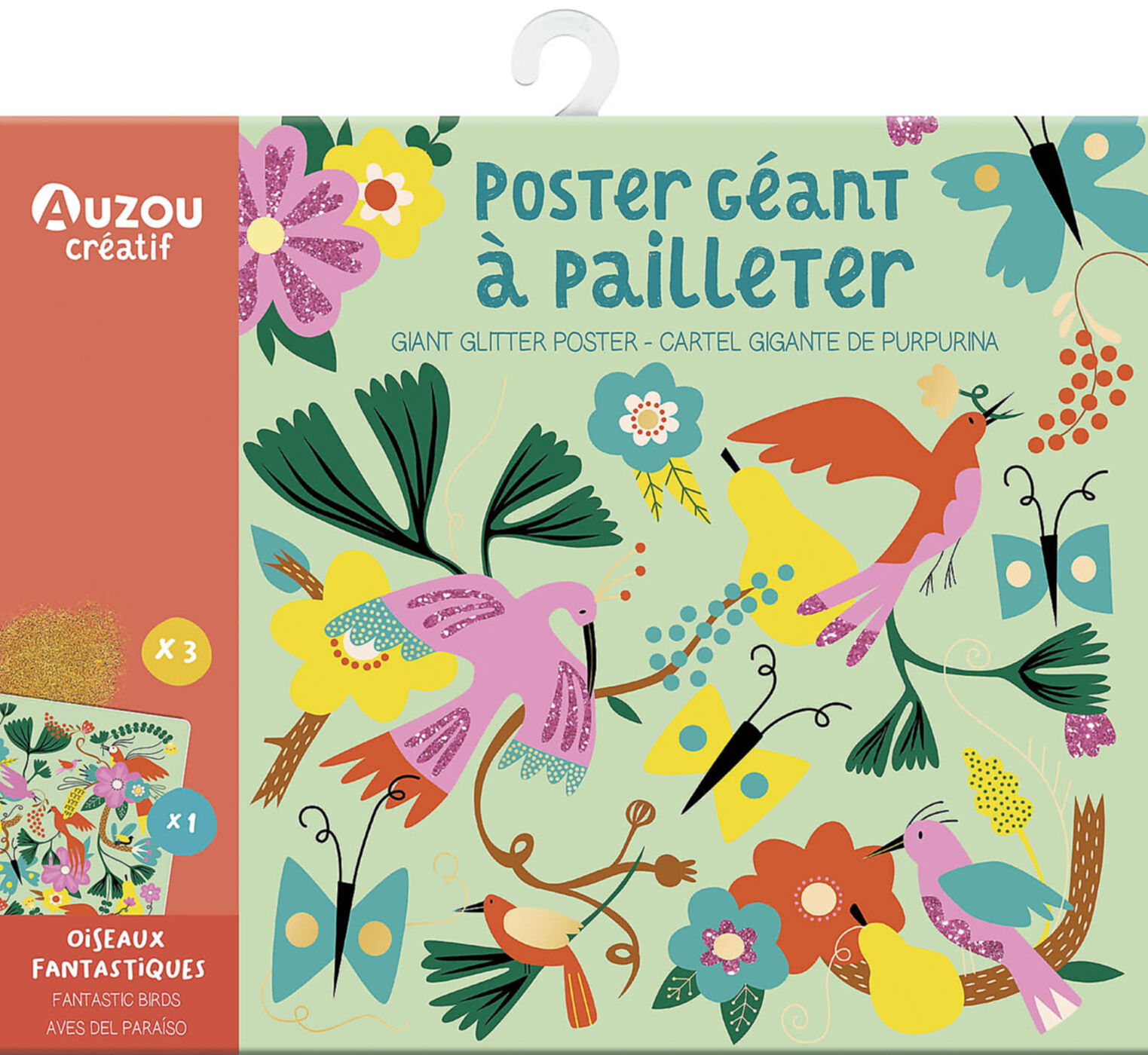 Ma Pochette D'artiste - Poster Géant À Pailleter - Oiseaux Fantastiques Ma Pochette D'artiste - Poster Géant À Pailleter - Oiseaux Fantastiques