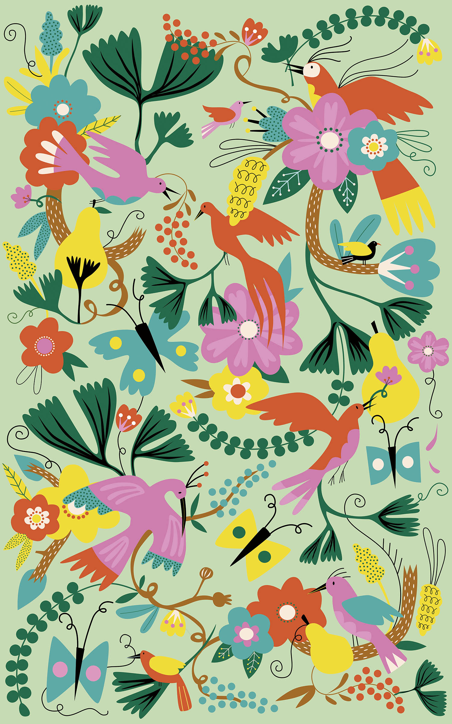 Ma Pochette D'artiste - Poster Géant À Pailleter - Oiseaux Fantastiques Ma Pochette D'artiste - Poster Géant À Pailleter - Oiseaux Fantastiques