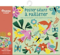 Ma pochette d'artiste - Poster géant à pailleter - Oiseaux fantastiques