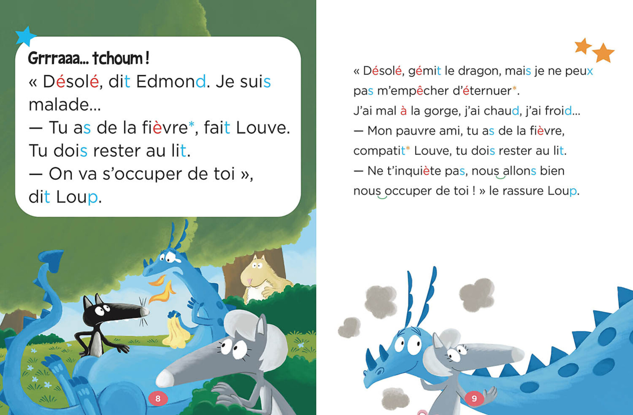 Mes Lectures Du Cp Avec Loup - Edmond Le Dragon Et L'incendie