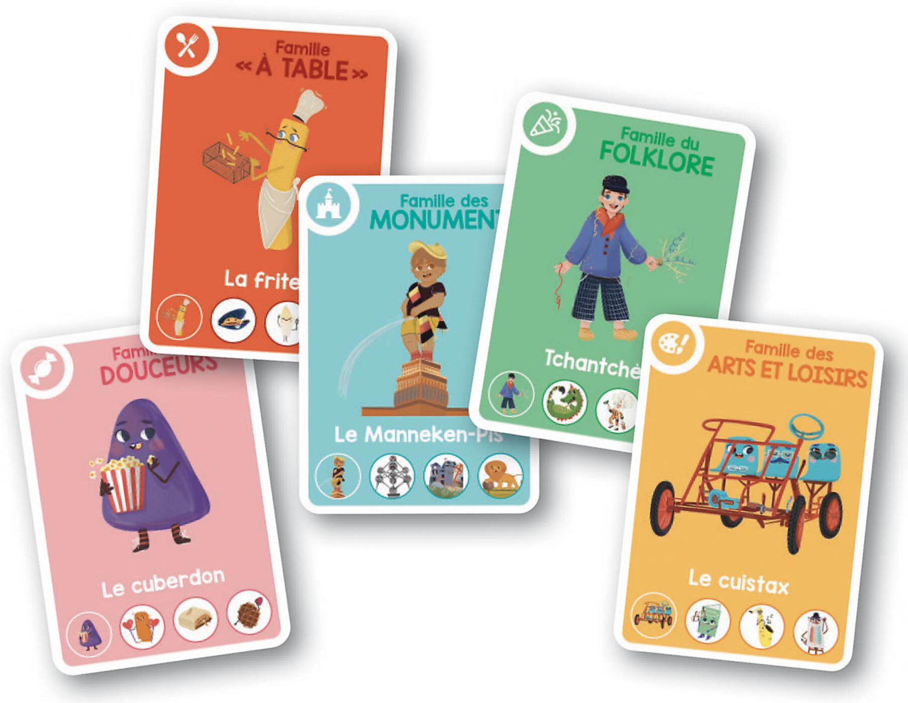 Jeu De Cartes - Mon Jeu De 5 Familles - Spécial Belgique