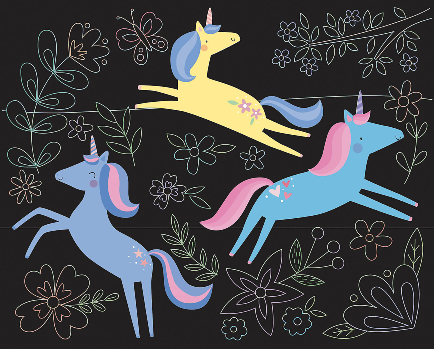 Ma Pochette D'artiste - Mes Cartes À Gratter Licornes