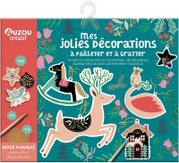 Ma pochette d'artiste - Mes jolies décorations à pailleter et à gratter - Hiver magique