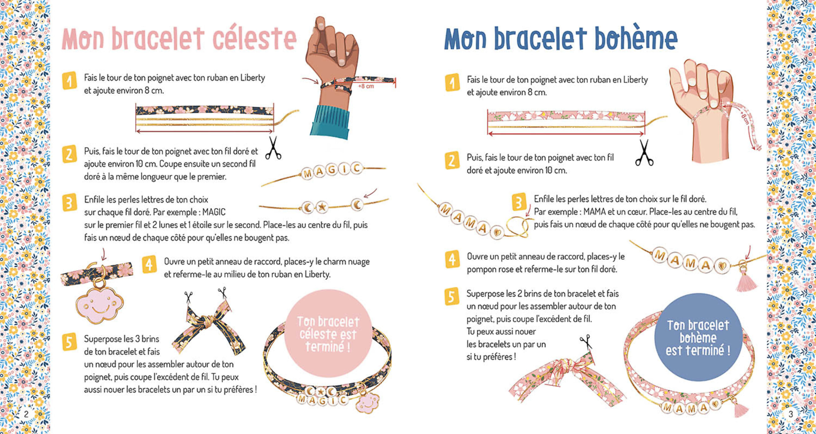Ma Boîte À Bijoux - Mes Bracelets À Messages En Liberty