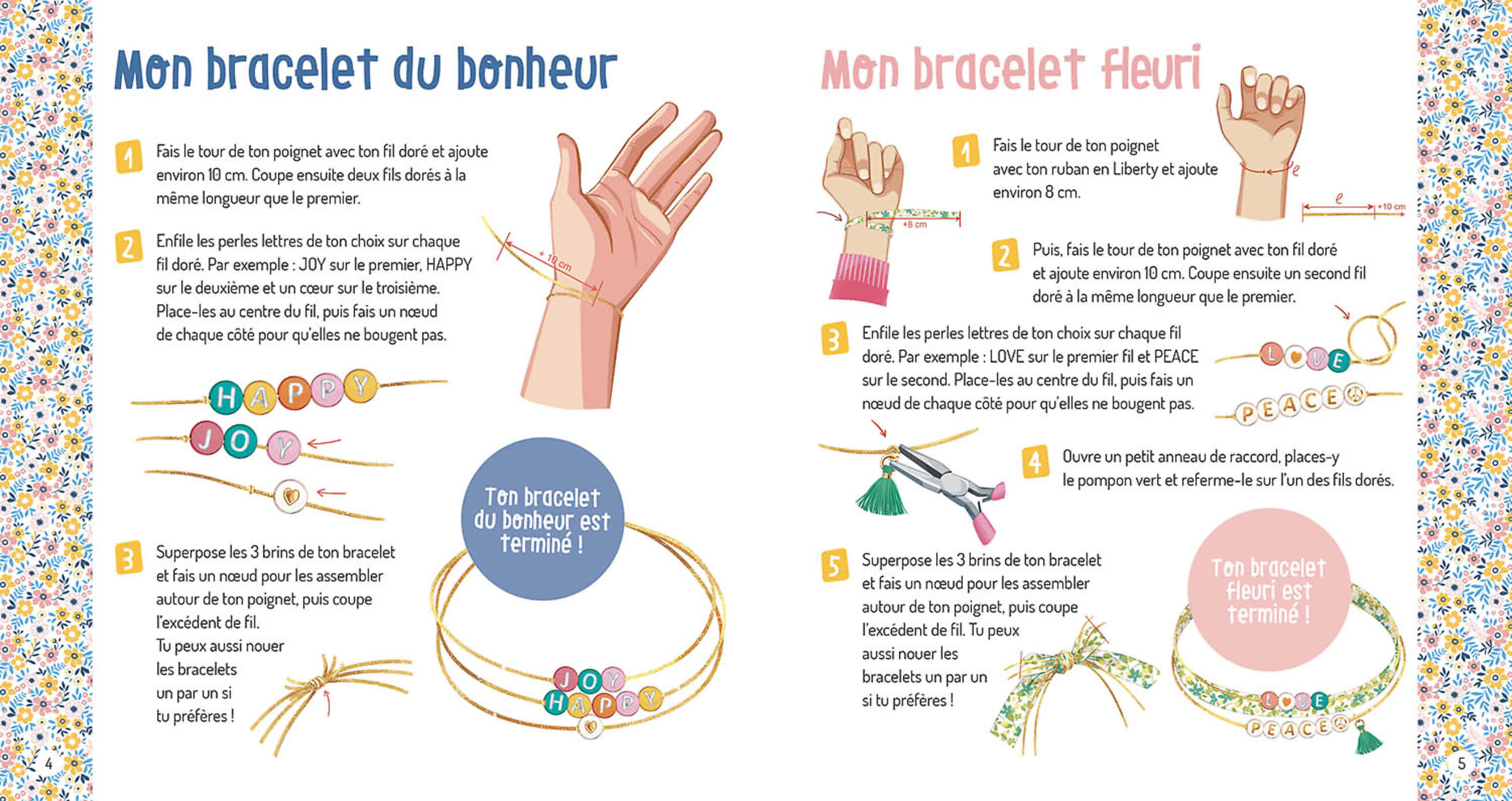 Ma Boîte À Bijoux - Mes Bracelets À Messages En Liberty