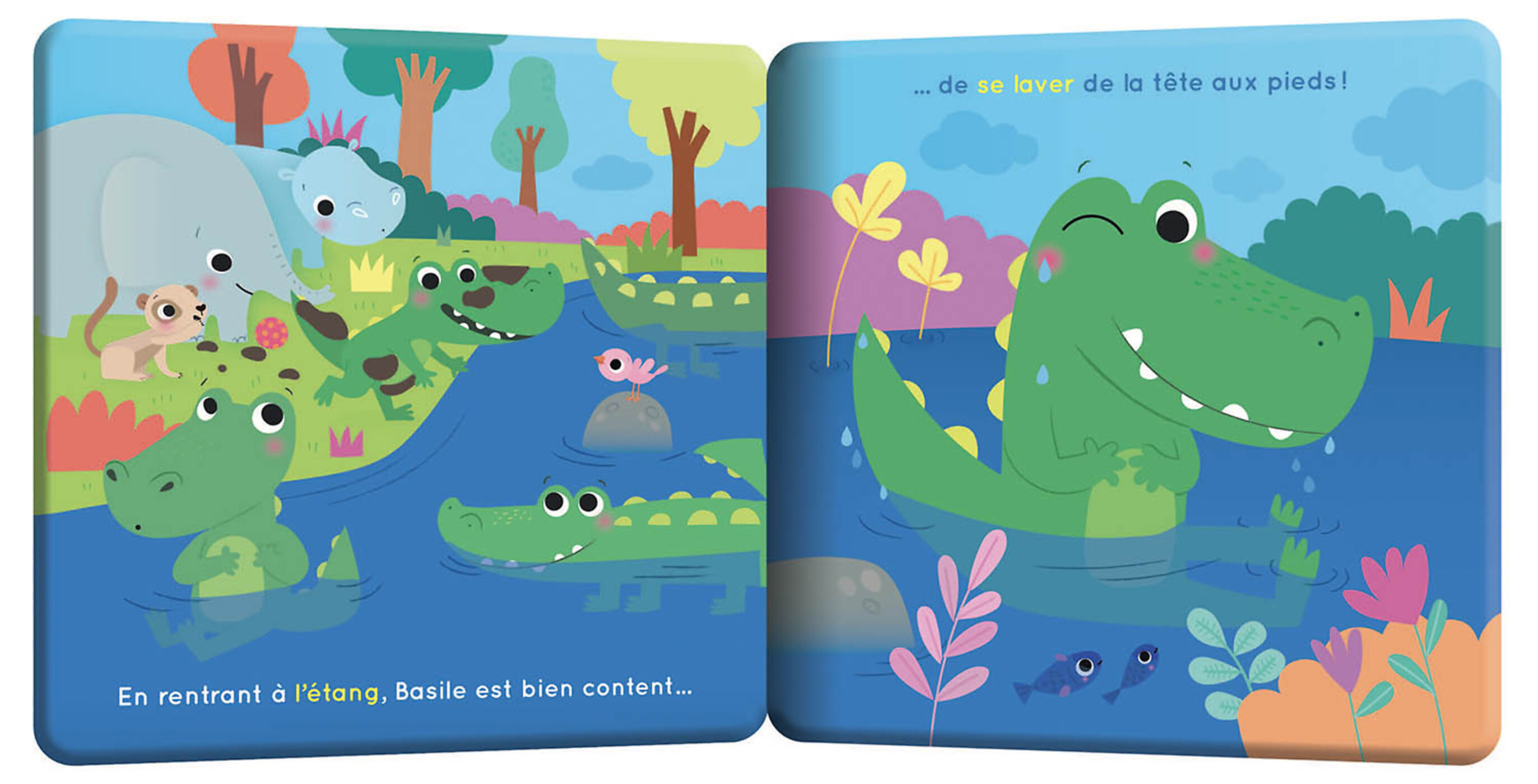 Mon Premier Livre De Bain - Basile Le Crocodile
