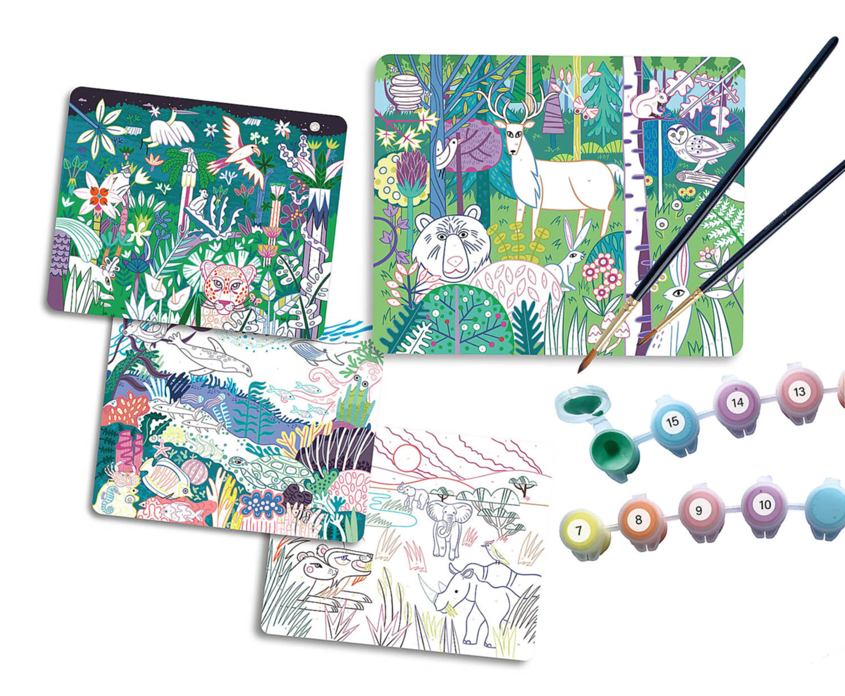 Mon Coffret D'artiste - Mes 4 Peintures Au Numéro