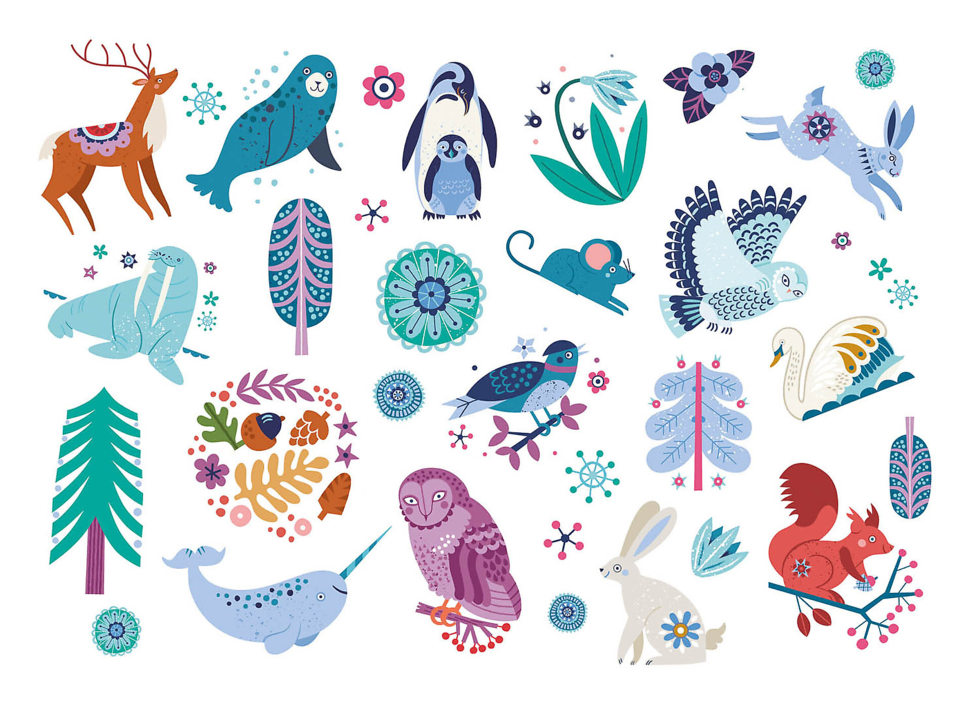 Mes P'tits Tattoos - Animaux Du Nord