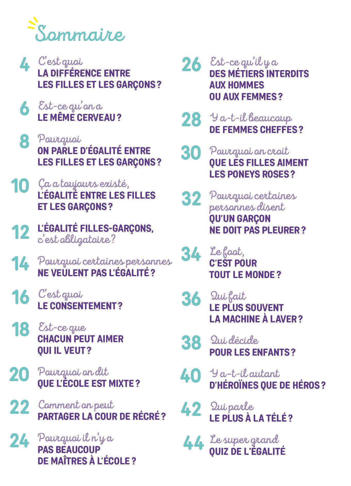 À Quoi Ça Sert, L'égalité ?