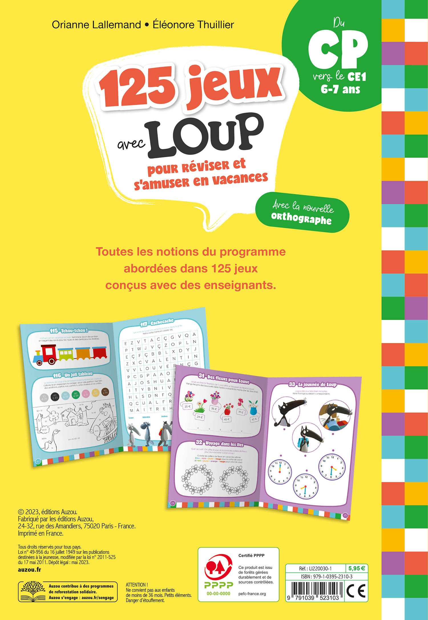 125 Jeux Avec Loup - Du Cp Vers Le Ce1 - 2026 125 Jeux Avec Loup - Du Cp Vers Le Ce1 - 2026