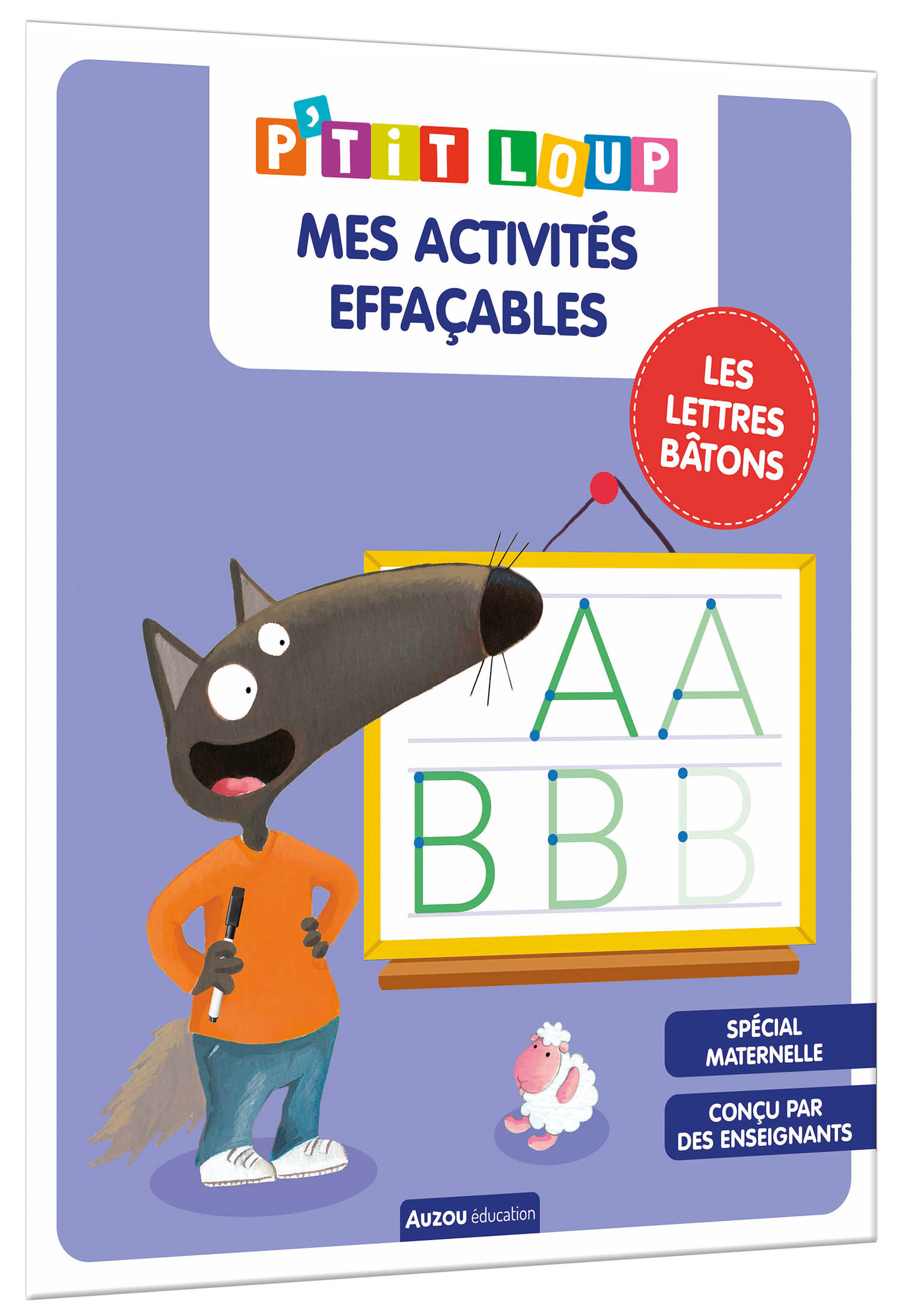Mes Activités Effaçables P'tit Loup - Lettres Bâtons