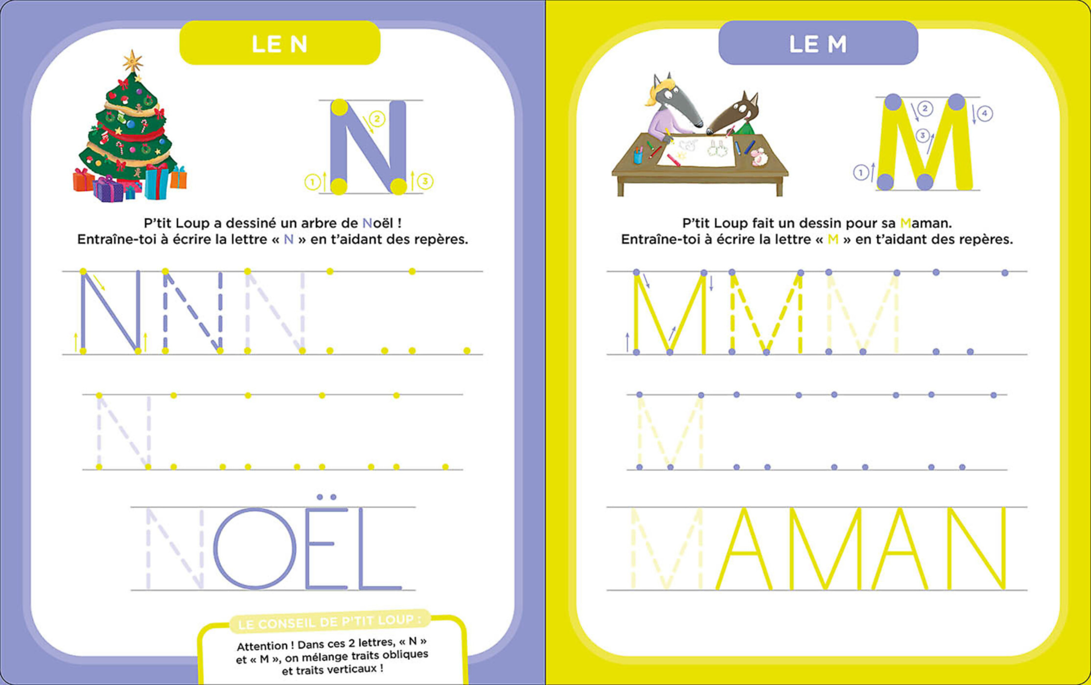 Mes Activités Effaçables P'tit Loup - Lettres Bâtons