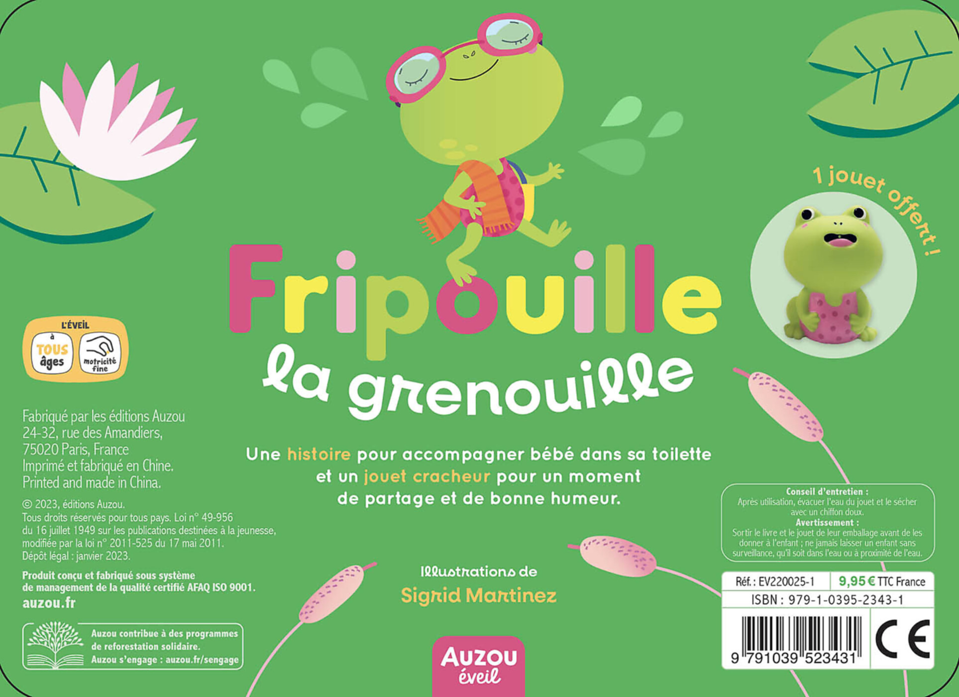 Mon Premier Livre De Bain - Fripouille La Grenouille (Valisette Plastique)