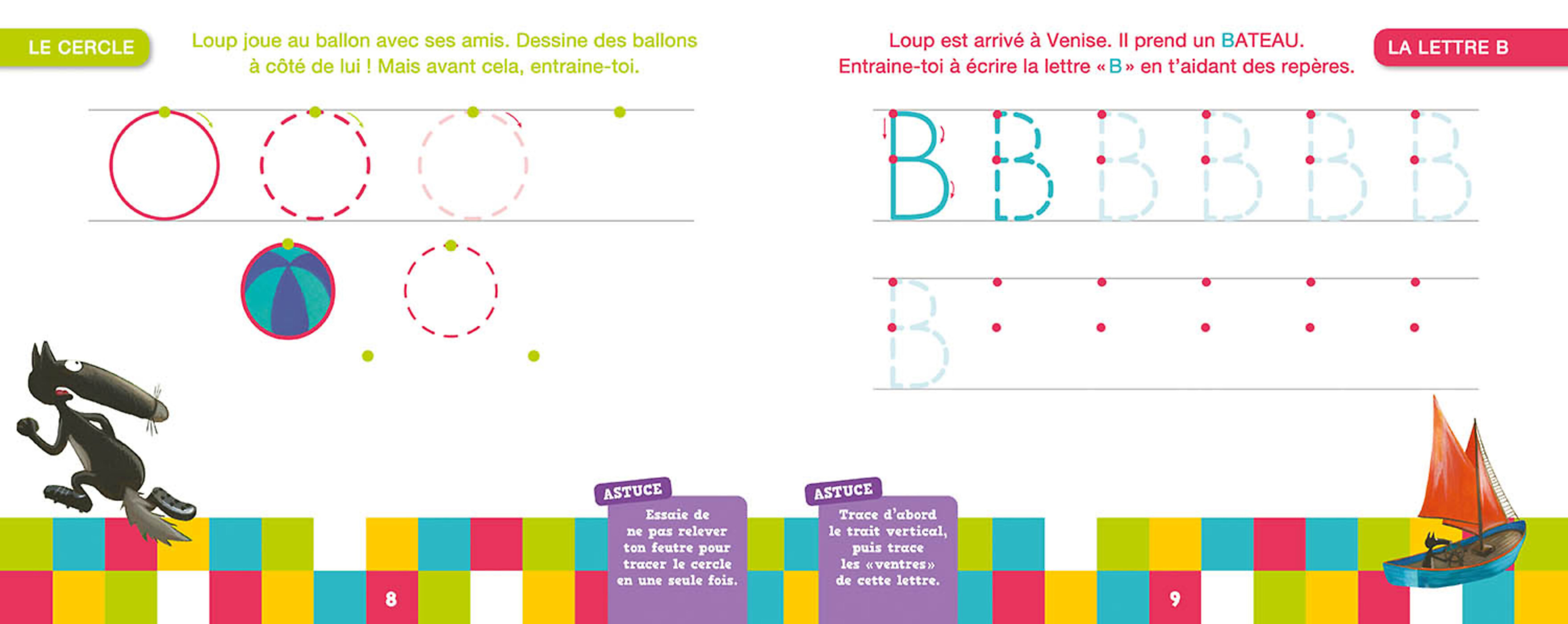 Ma Petite Section Avec Loup - Livre-Ardoise