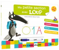 Ma petite section avec loup - Livre-ardoise