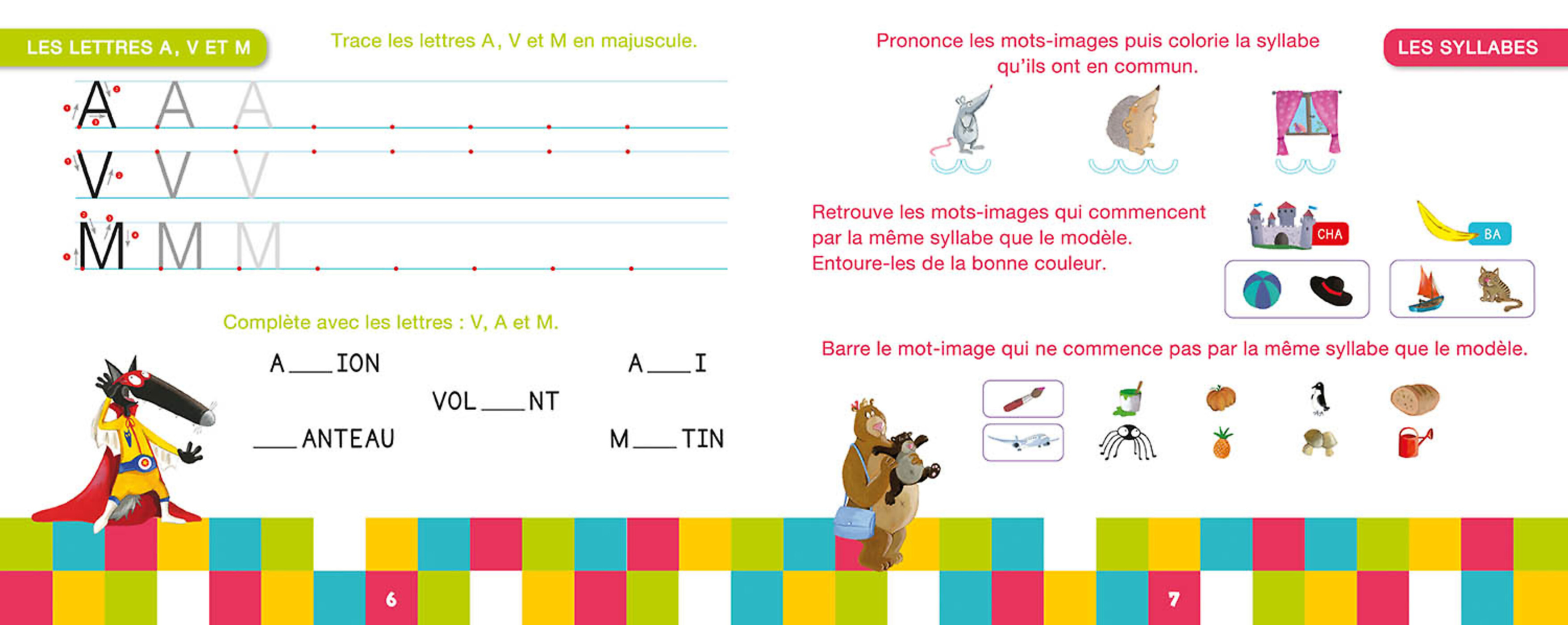 Ma Grande Section Avec Loup - Livre-Ardoise Ma Grande Section Avec Loup - Livre-Ardoise