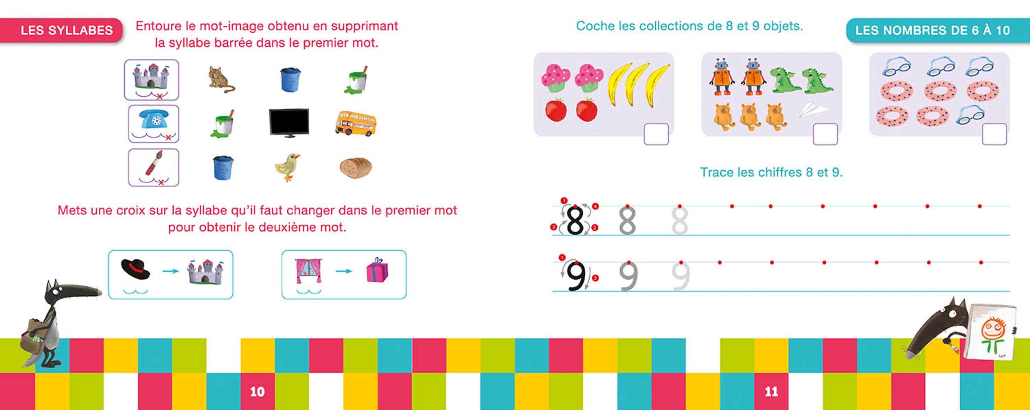 Ma Grande Section Avec Loup - Livre-Ardoise