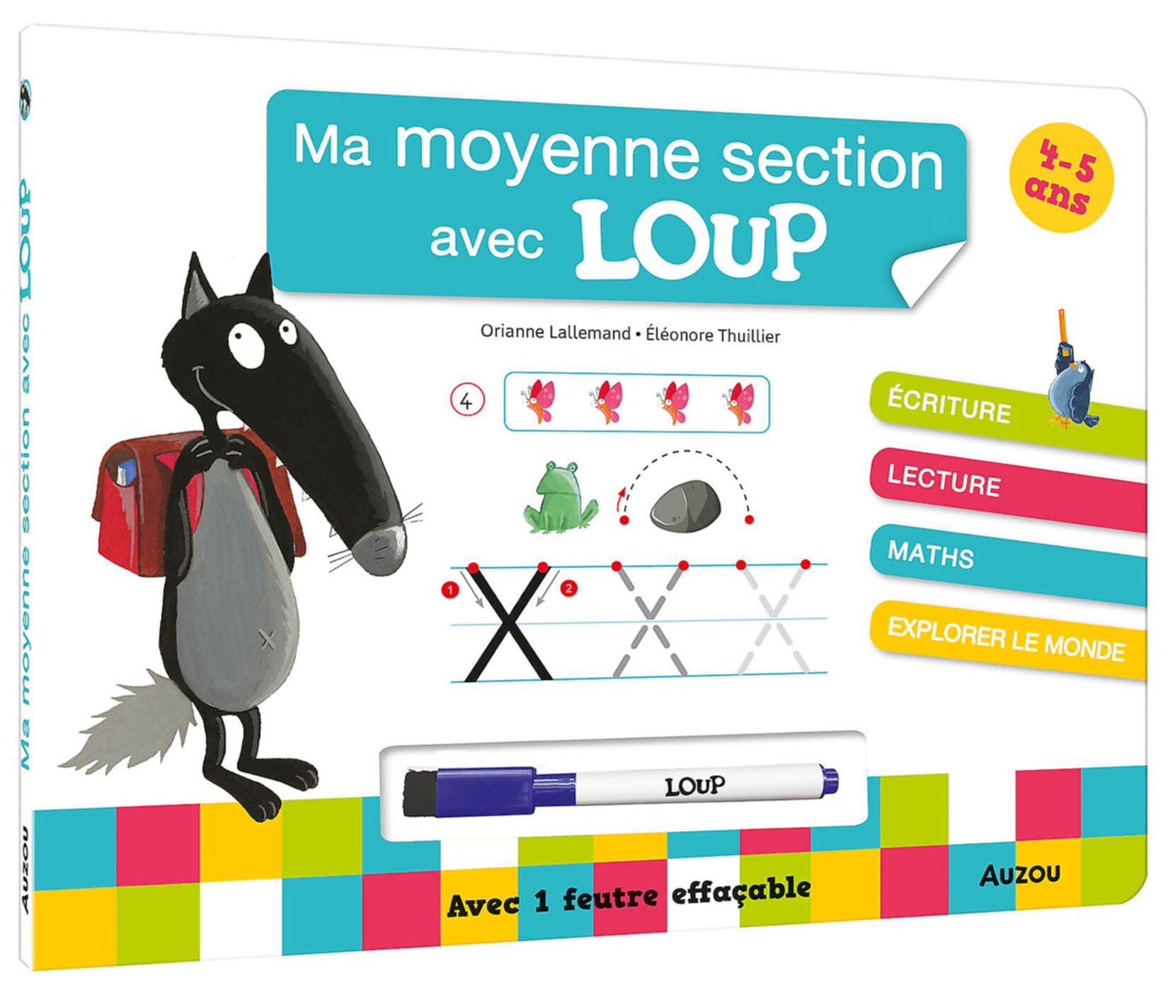 Ma Moyenne Section Avec Loup - Livre-Ardoise