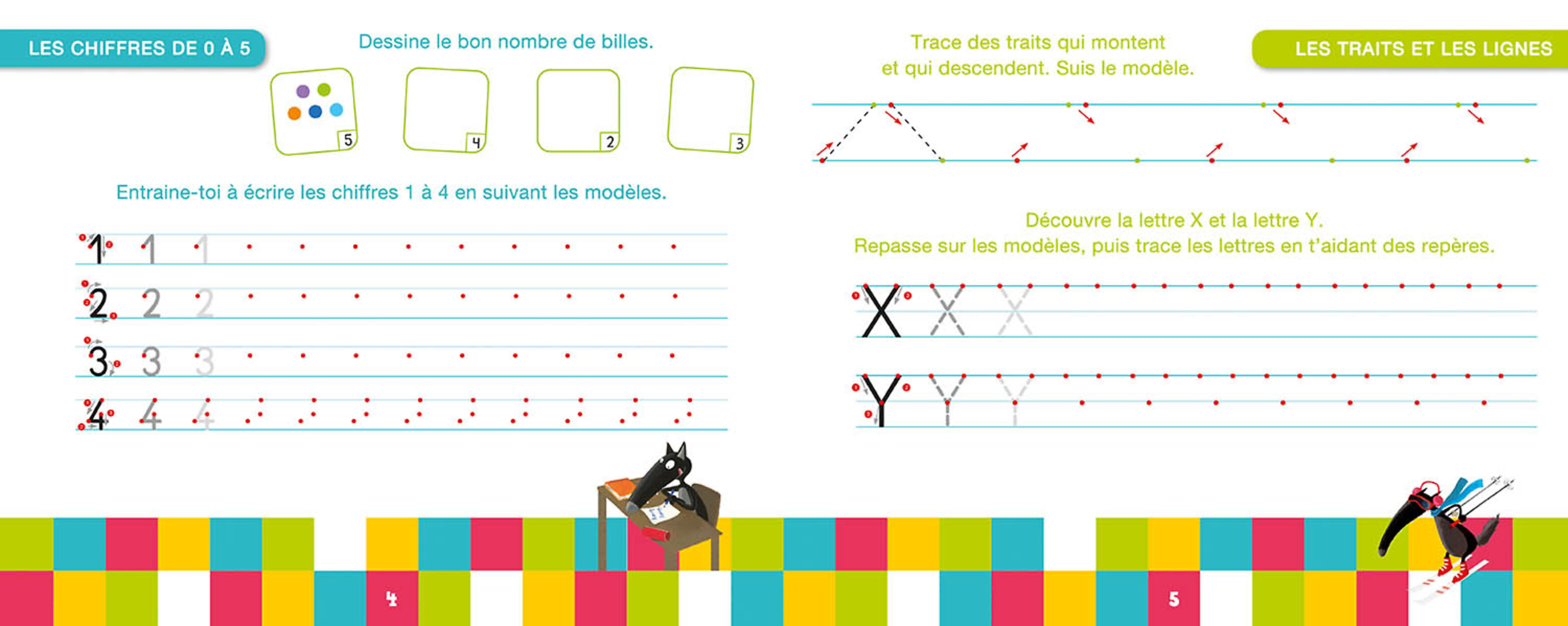 Ma Moyenne Section Avec Loup - Livre-Ardoise