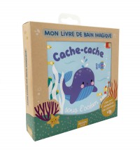 Cache-cache sous l'océan - Mon livre de bain magique