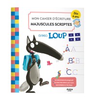 Mon cahier d'écriture loup - Les majuscules script