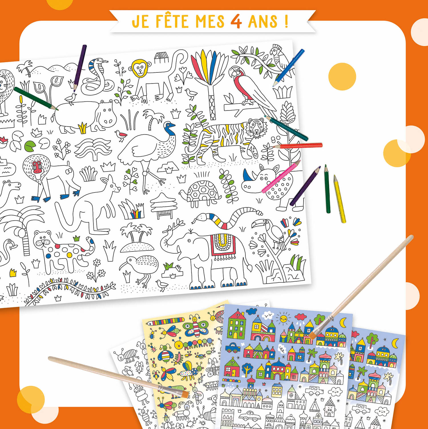 Mon Coffret D'artiste - Mon Coffret D'anniversaire - Je Fête Mes 4 Ans !