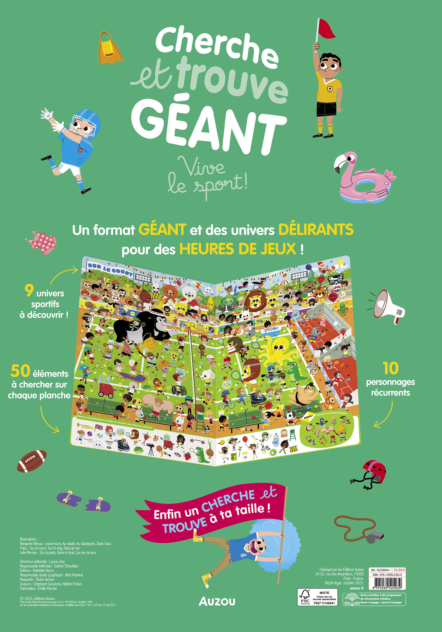 Cherche Et Trouve Géant - Vive Le Sport !