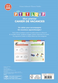 P'tit Loup - Mon Premier Cahier En Vacances - 2026