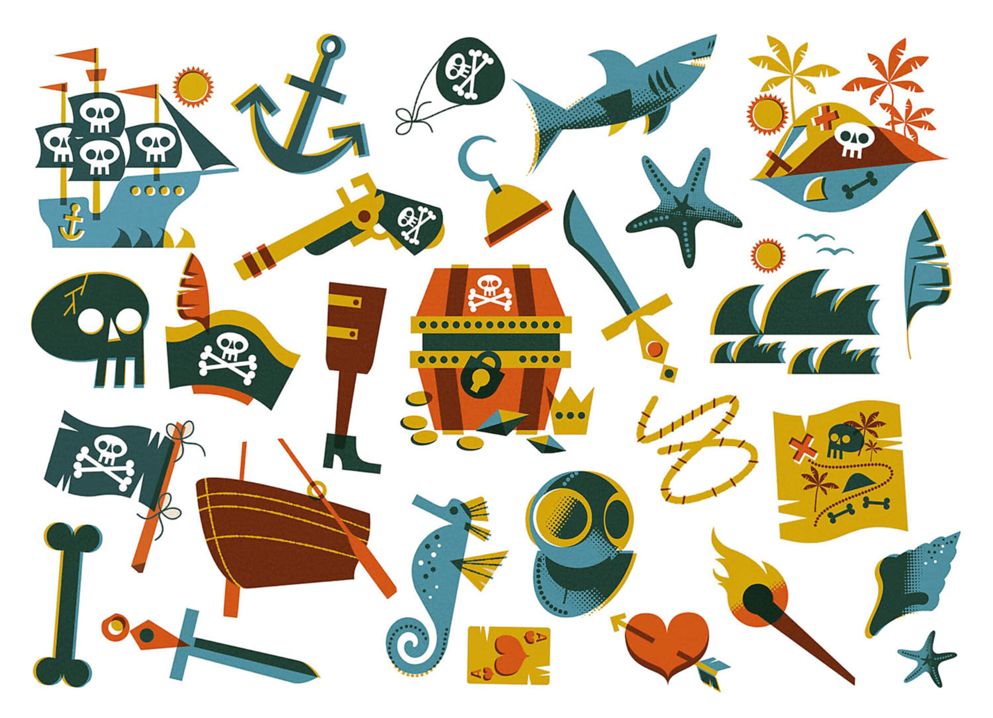 Mes P'tits Tattoos - Pirates