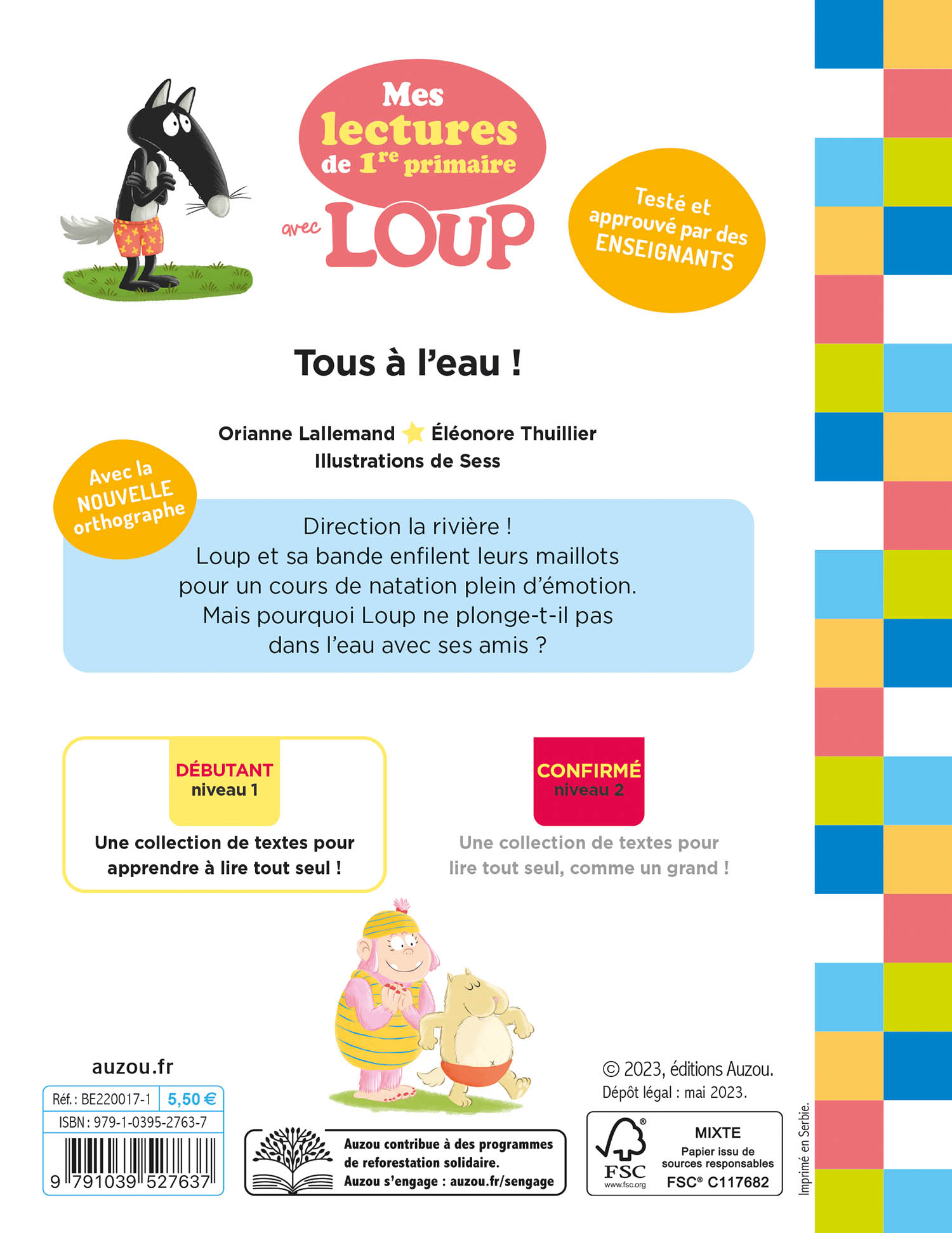Mes Lectures De 1Re Primaire Avec Loup - Mes Lectures De 1Re Primaire Avec Loup - Tous À L'eau !