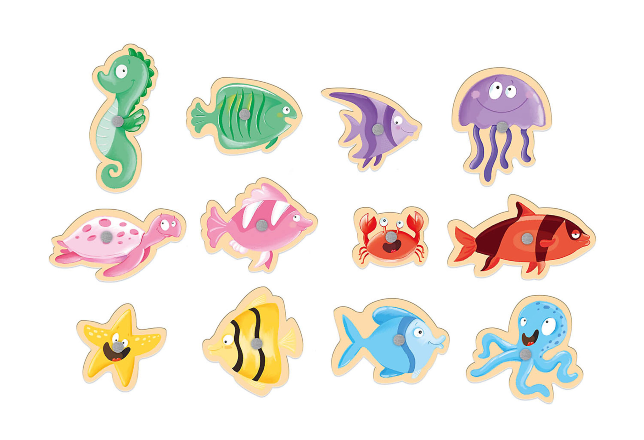 Grand Jeu - P'tit Loup - Ma Pêche À La Ligne Des Couleurs