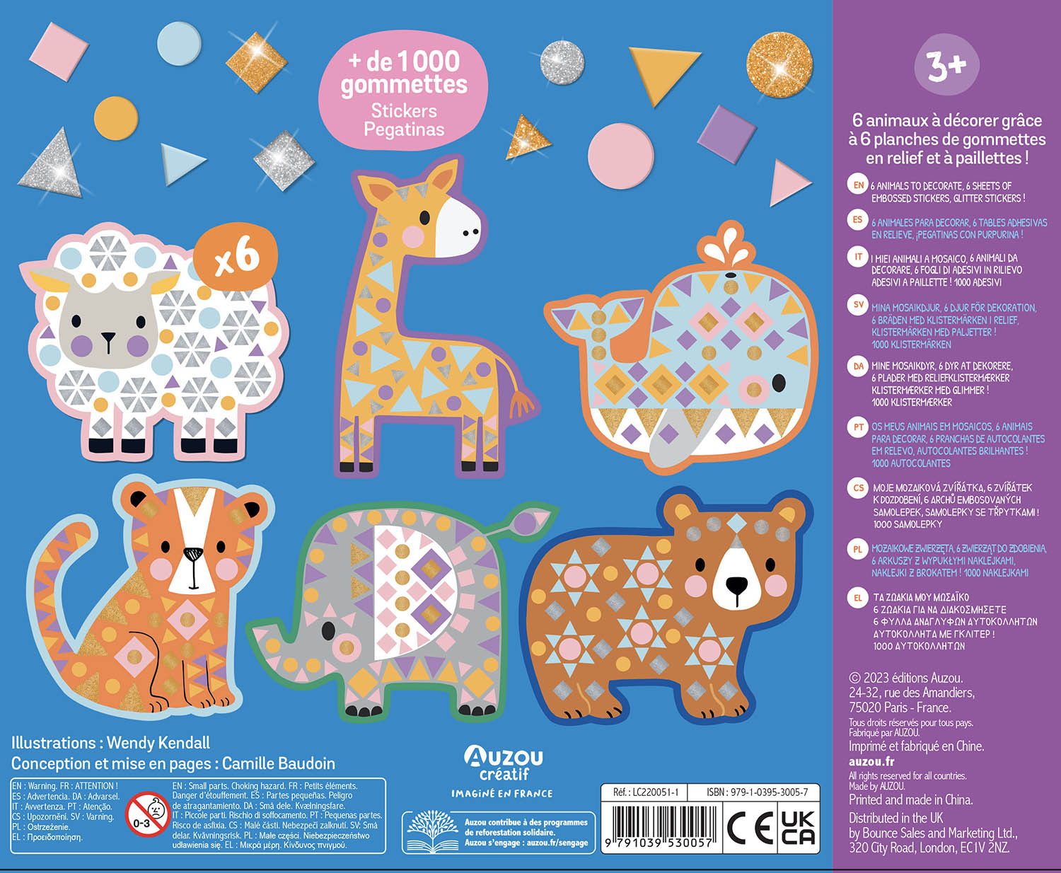 Mon Coffret D'artiste - Mes Gros Animaux En Mosaïques