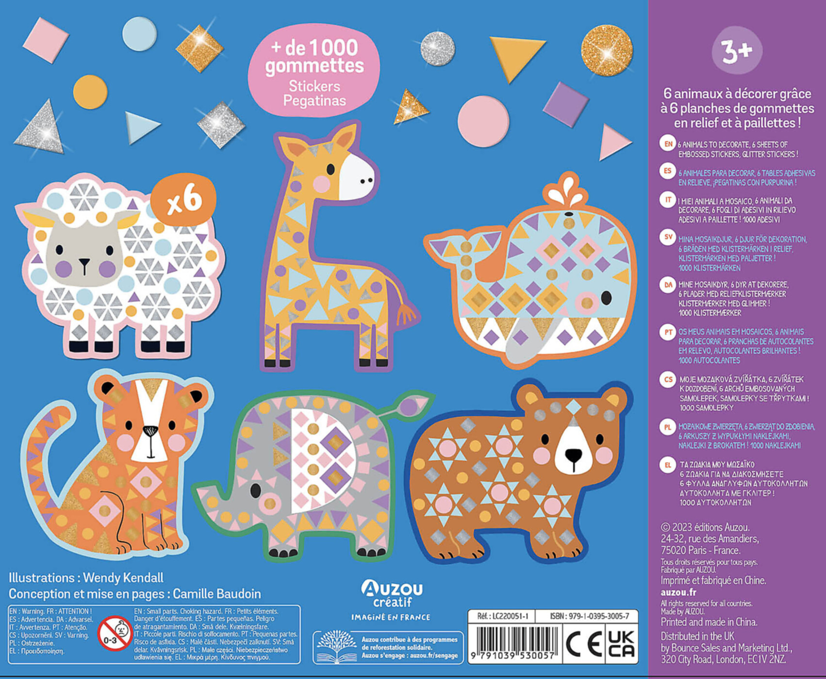 Mon Coffret D'artiste - Mes Gros Animaux En Mosaïques