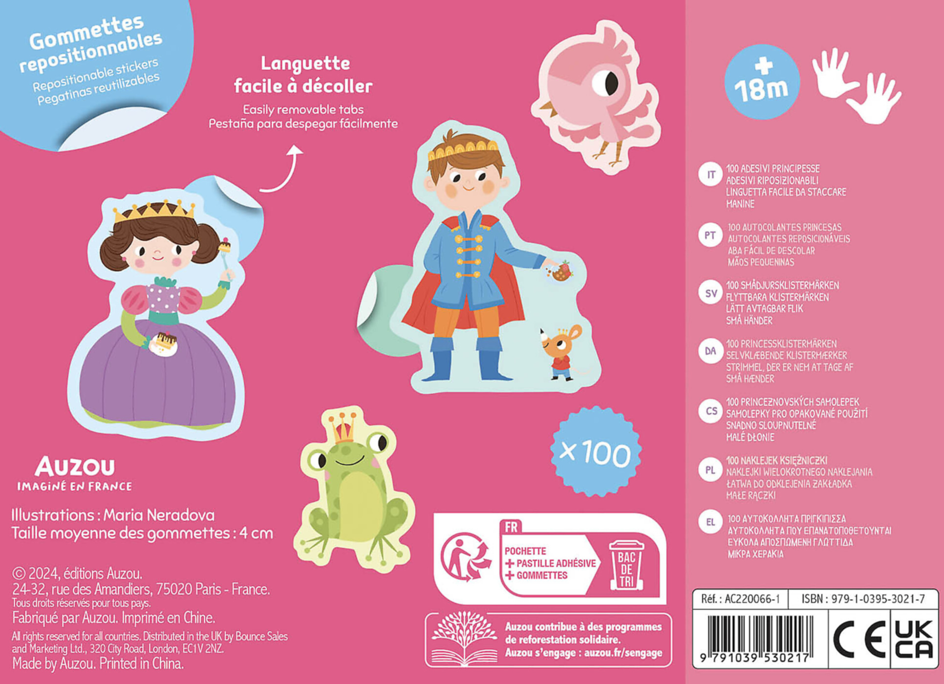 Ma Pochette De 100 Gommettes - Princesses